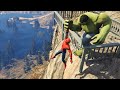 Gta 5 epic ragdolls spiderman vs hulk ep73 euphoria physics flooded los santos