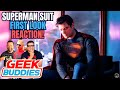 New superman suit reaction  james gunn  dc  the geek buddies
