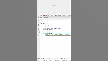 Multiplication table in c language using for loop #shorts #BICTE