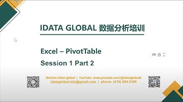 【Excel职场必备技能免费学习】透视表数据分析实战12小时直播免费学习- 手把手教学最实用透视表技能。小白快速进阶高手，实现职场升职薪资翻倍。技能+证书+推荐信助力职场快速成功。第1节课part 2