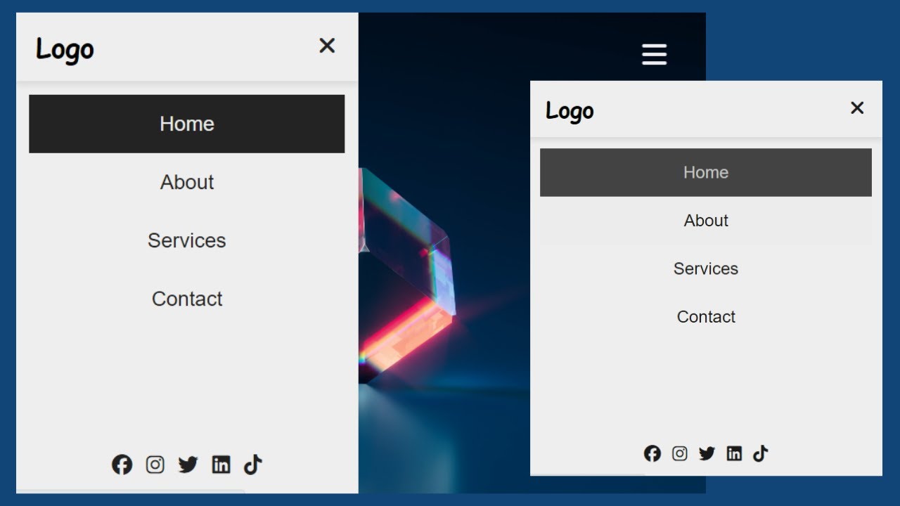 Build a professionallooking Responsive Sidebar StepbyStep (HTML, CSS