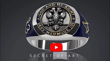 Masonic Ring Silver 925 Scottish Rite Deus 33rd degree Freemason jewelry Masonry