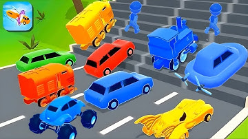 Shape shifting 🏃‍♂️🚗🚲🚦All Levels Gameplay Walkthrough Android,ios Max Level Ep30