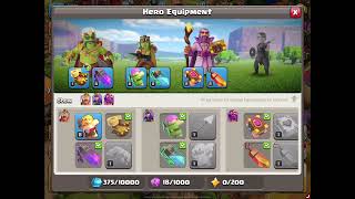 Playing around with new Hero new Hero Equipment in Clash of Clans!