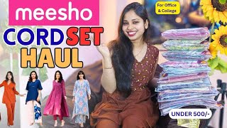 Meesho Cords & Suit Set Haul Under ₹500❤️| Office & College Wear 🤩| Budget Ethnic Try-On Haul