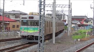 秩父鉄道7000系7002編成　各駅停車 熊谷ゆき　羽生発車　(‘21/9)