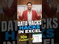 Data Hacks in Excel #shorts #explore #ytshorts
