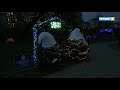 В Гродно зажгли аллею новогодних ёлок в парке Жилибера