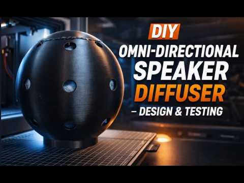 DIY Omni-Directional Speaker Diffuser – Design & Testing