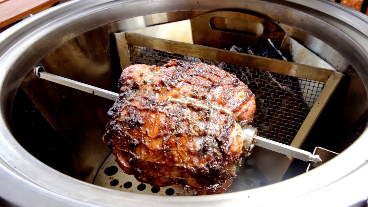 Rotisserie Bone In Leg of Lamb (Moroccan style) - Dad Cooks Dinner