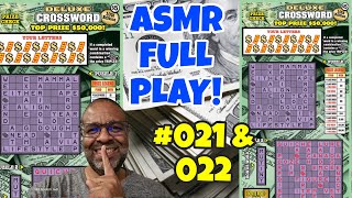 A.S.M.R. PLAY | Deluxe Crossword | Md LOTTERY SCRATCH OFF TICKETS #scratchers #asmrsounds 021 & 022 screenshot 2