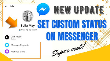 How to Custom Status on Messenger | Messenger Update #messenger2021