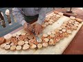 Woodworking Ideas Extremely Special With Rustic Logs // A Table With A Groundbreaking Structure