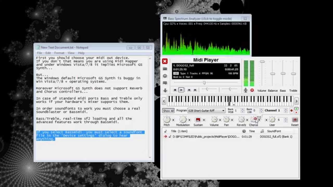 sweet midi player 2.4.4 windows xp