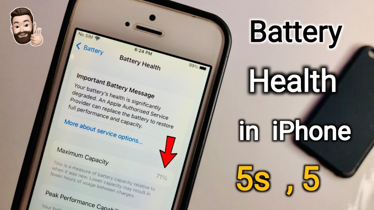 How to Check Battery Health in iPhone 5s , 5 - YouTube