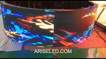 Soft module cylinder screen led video wall for advertising display,Customized smd circle soft led 36