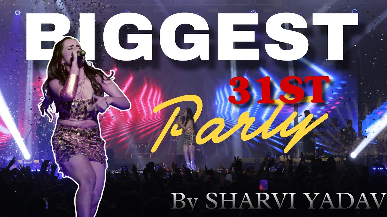 Biggest 31st NightParty🥳 In surat Sharvi Yadav🎤|
