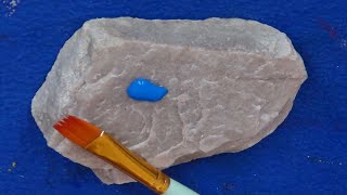 Easy and Simple Acrylic Painting on Stone | Satisfying Rock Art | Painted Rock