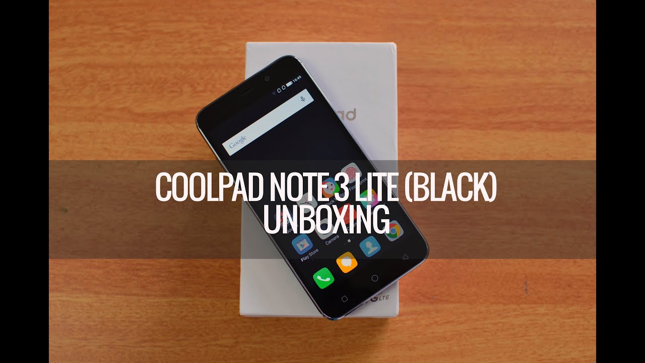 Coolpad Note 3 Lite (Black) Unboxing YouTube