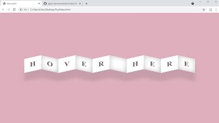 Paper animation in CSS and HTML