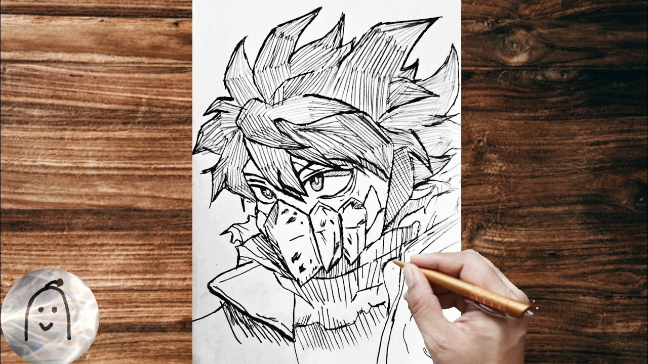 How to draw Deku | My Hero Academia Sketch ️ #sketch - YouTube