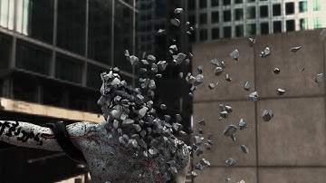 3D Max and RayFire Bullet in head Simulation
