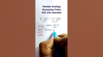 Number Analogy| Analogy Reasoning| Reasoning Classes| Reasoning Tricks| Reasoning for SSC| #shorts