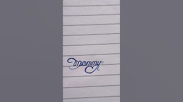 ”mommy "✨ in beautiful handwriting l comment your name #calligraphy #like #subscribe #Supriya writer
