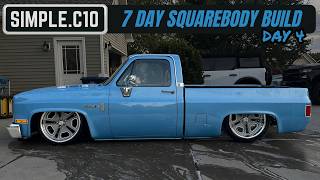7 DAY SQUAREBODY BUILD | Day 4 | Watts Link, Brake Lines, Bed Cutting, and First Glance!