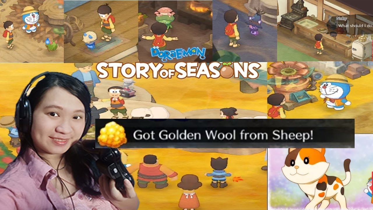 GOLDEN WOOL, KOROPOKKUR/ HARVEST SPRITES, Seed Maker, 25 Recipes Doraemon Story Of Seasons