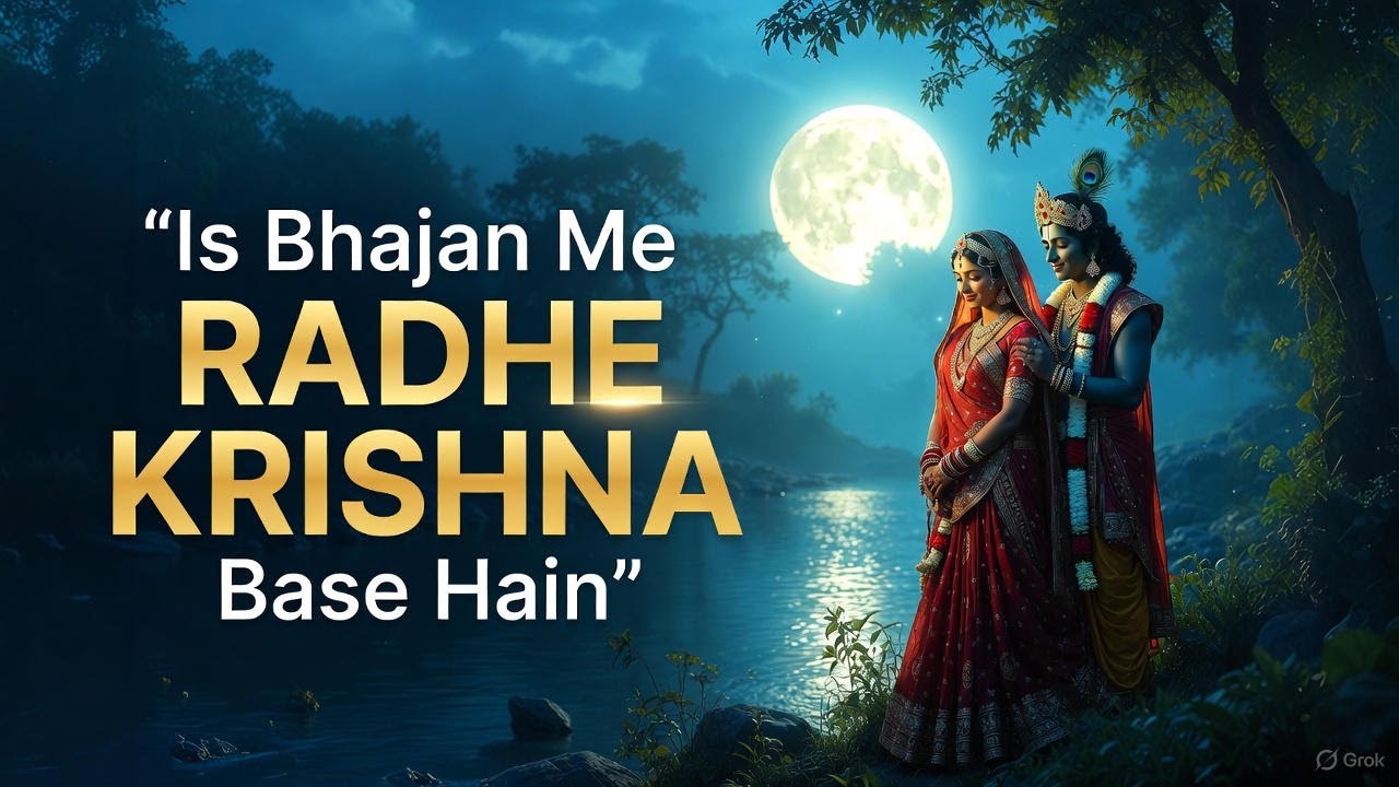 🌺Radhe Radhe Krishna Bhajan | Aankhen Band Karte Hi Dil Bhar Aaye | Suno AI