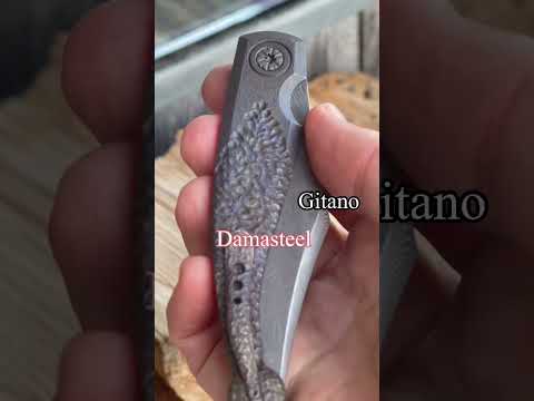  Gudy van Poppel Custom Knives Midi Gitano Damasteel Tools For Gents EDC Folder