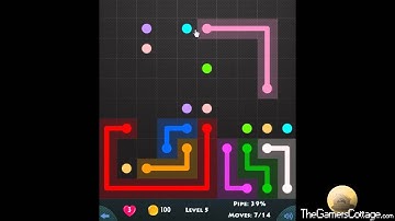 Flow Game Level - 875 [10x10] Jumbo Pack Connect the Dots