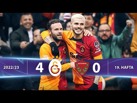 Galatasaray - A. Hatayspor (4-0) Highlights/Özet | Spor Toto Süper Lig - 2022/23