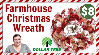 Dollar Tree 21 Inch Deco Mesh Christmas Peace Wreath Dollar Tree Dollar Tree Wreath Diy Tutorial