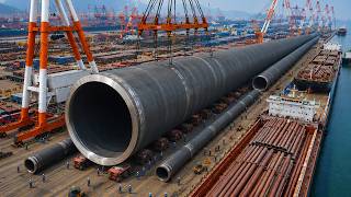 Inside the Floating Factories Building 882Km Pipelines Under the Ocean. Mega Engineering Documentary