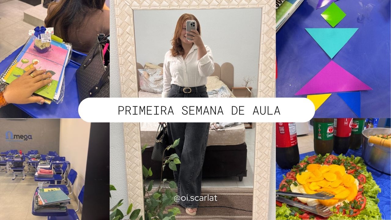 Como foram os 3 primeiro dias de aula + meus materiais de professora - Rotina de professora 2026