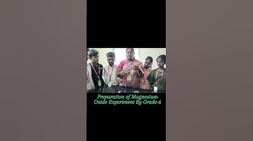 preparation of Magnesium Oxide Experiment #science lab #Lss #velimela