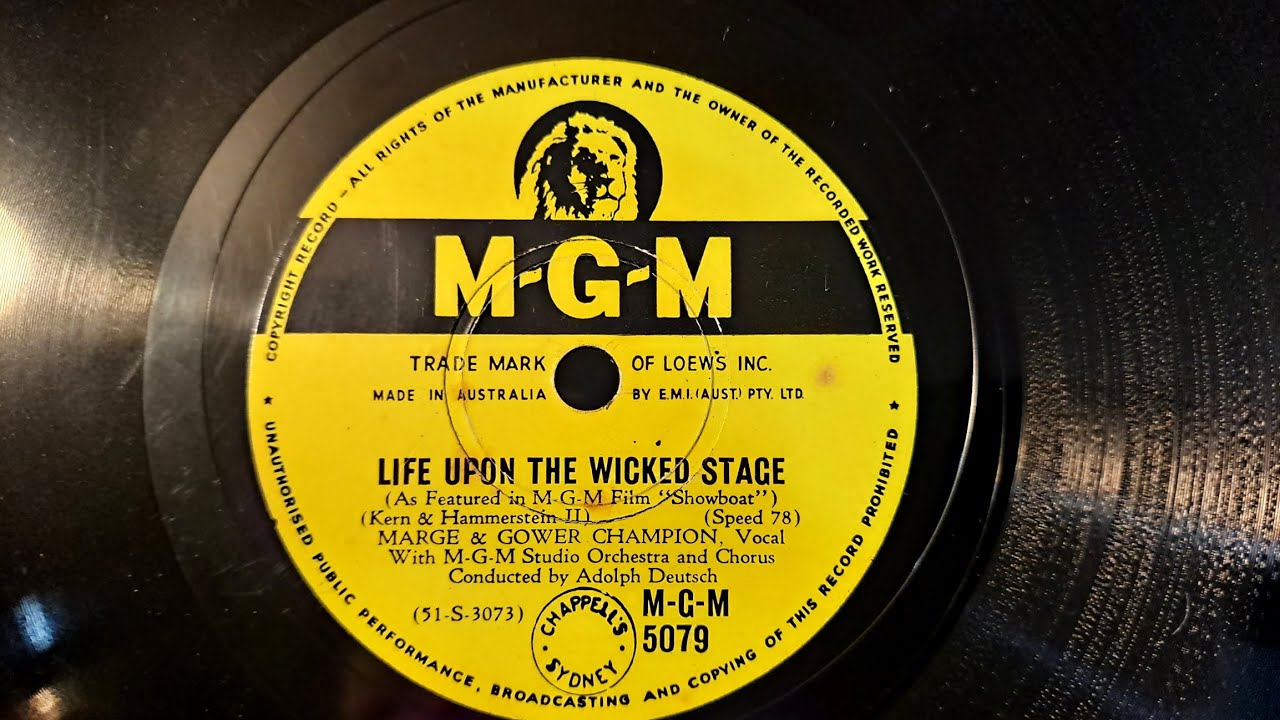 Life Upon The Wicked Stage. Marge & Gower Champion. From Showboat. MGM ...