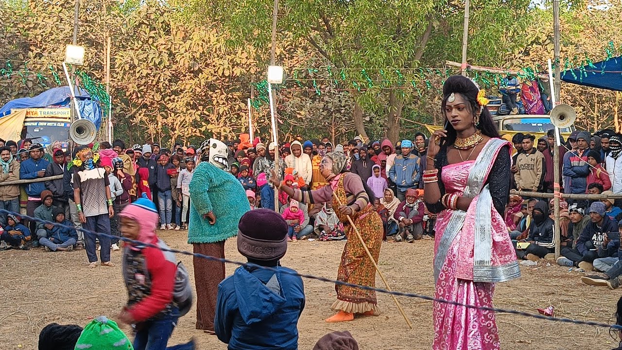 হাঁসাই হাঁসাই পেট ব্যাথা করে দিল 🌹 ওস্তাদ - হেম সিং মাহাত🌹hem singh mahato new 2025-26 chhou nach 