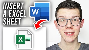 How To Insert Excel Sheet In Word - Full Guide