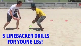 5 LINEBACKER DRILLS FOR FOOTWORK, AGILITY, AND MORE!