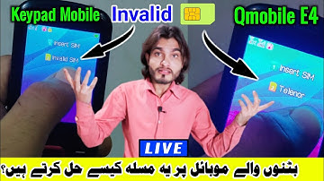 Live Demo | Qmobile E4 Invalid Sim Problem Fixed | IMEI Number Change | Invalid Sim Problem Solve