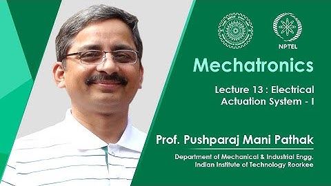 Lecture 13 : Electrical Actuation System - I