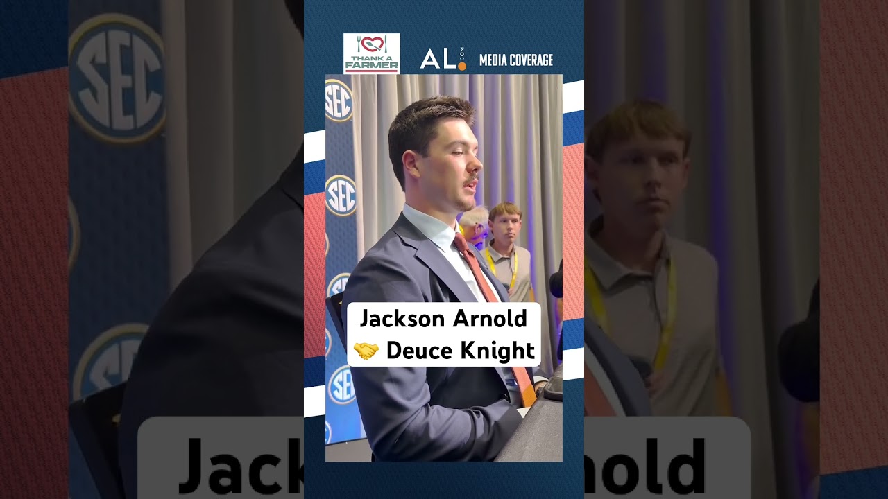 Jackson Arnold on his relationship with fellow Auburn quarterback Deuce Knight 