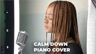 Video thumbnail of "Rema Calm Down - Piano cover by Kez & Keva"