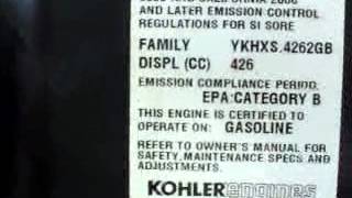 16HP KOHLER COMMAND ENGINE