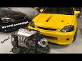 WE HAVE AN ENGINE! 600hp AWD Turbo Civic build!