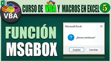 📊 Curso de VBA y MACROS en Excel #5:  |  Cuadro de Mensaje MSGBOX con Botones (Sí, No )