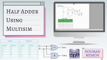Half Adder Circuit | Using MULTISIM